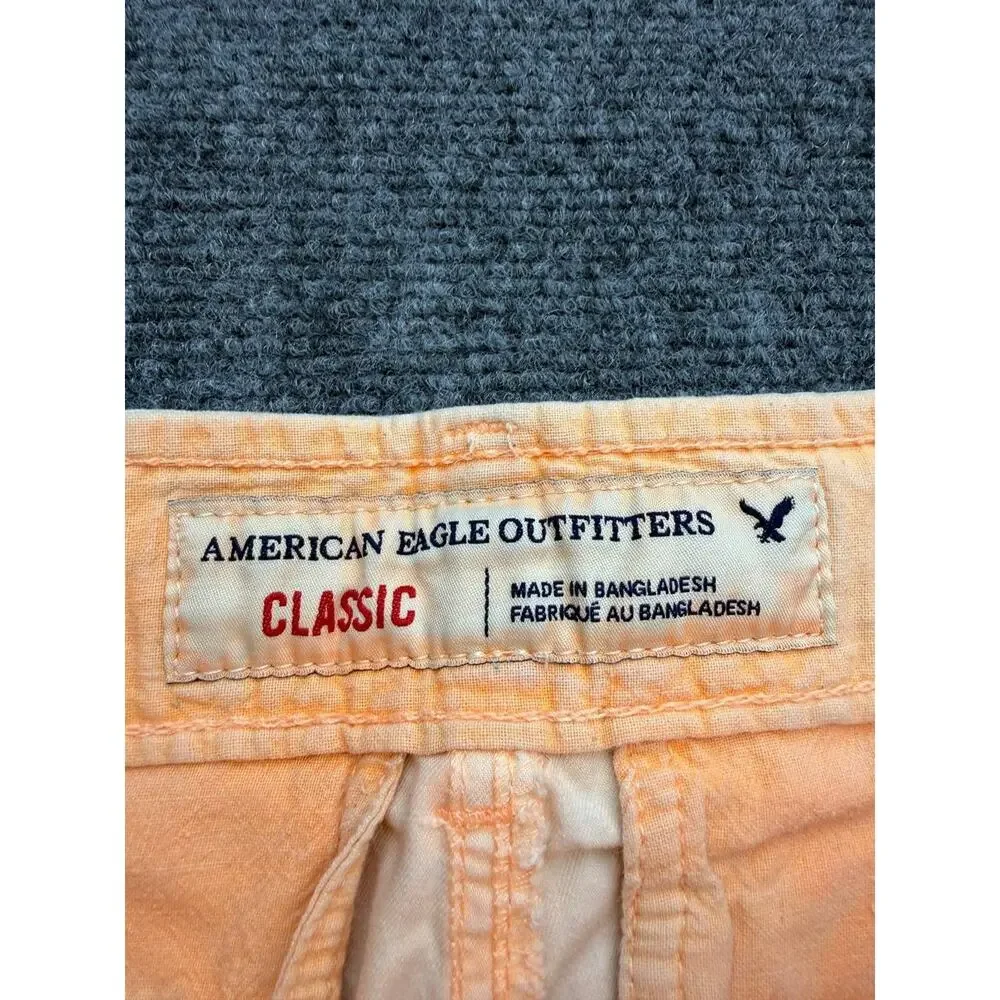 American Eagle Outfitters Women’s Bermuda Shorts Size 26 Peach 100% Cotton